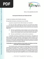 [ESP] Superior General para la Familia Vicenciana - fiesta SVP 2018