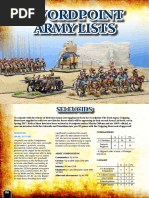 Swordpoint Army List