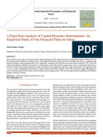 A Panel Data Analysis of Capital Structure Determinants