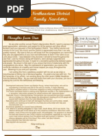 Oct 2010 Family Newsletter, Northeastern District Christian and Missionary Alliance