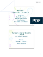 ELE211 ELE211 Electric Circuit I Electric Circuit I Electric Circuit I Electric Circuit I
