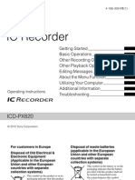 ICD PX820 Instructions