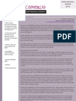 Boletín Finanzas & Comercio Agosto 2010