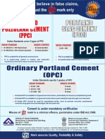 Bureau of Indian Standard (BIS) - OPC 33 Grade-OPC 43 Grade-OPC 53 Grade-PPC-PSC - Use of Cement