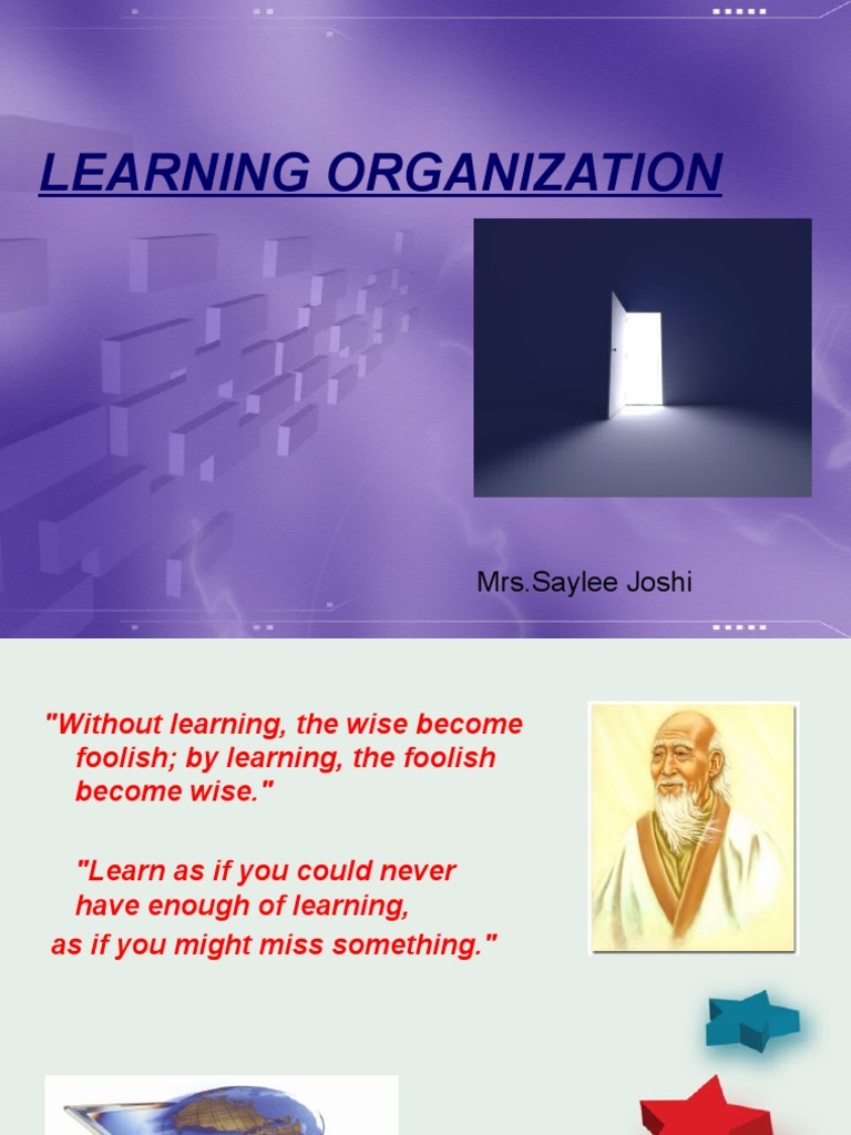 Class Learning Organization | PDF | Learning | System