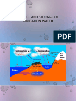 Source and Storage of Irrigation Water