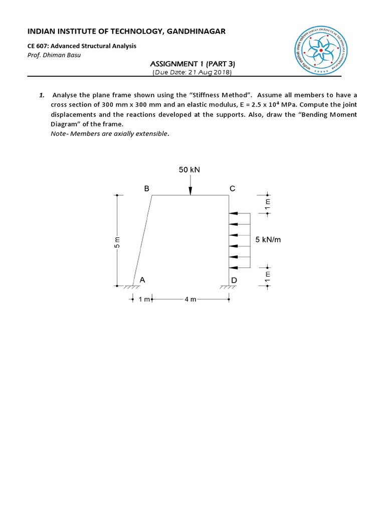 CE 607 Assignment 1 Part3 | PDF