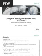 Adequate Bearing Material and Heat Treatment