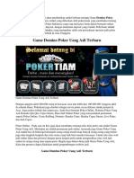 Game Domino Poker Uang Asli Terbaru