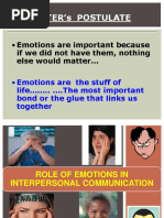 Role of Emotions in Inter Personal Communication New