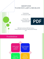 Responsi Cutaneous Larva Migrans: Pembimbing: Dr. Rahimah, SP - KK