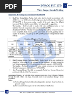 Hydrostatic Testing Procedure for Valves | PDF | Valve | Pressure