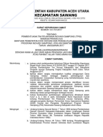 Contoh Format Surat Penetapan Camat Tentang Program Inovasi Desa 2017 PDF