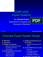 COMP 4200: Expert Systems: Department of Computer Science University of Manitoba