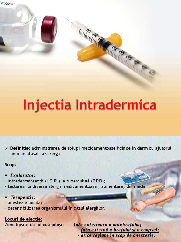 Injectia Intramusculara Locuri De Electie Injectia Intradermica
