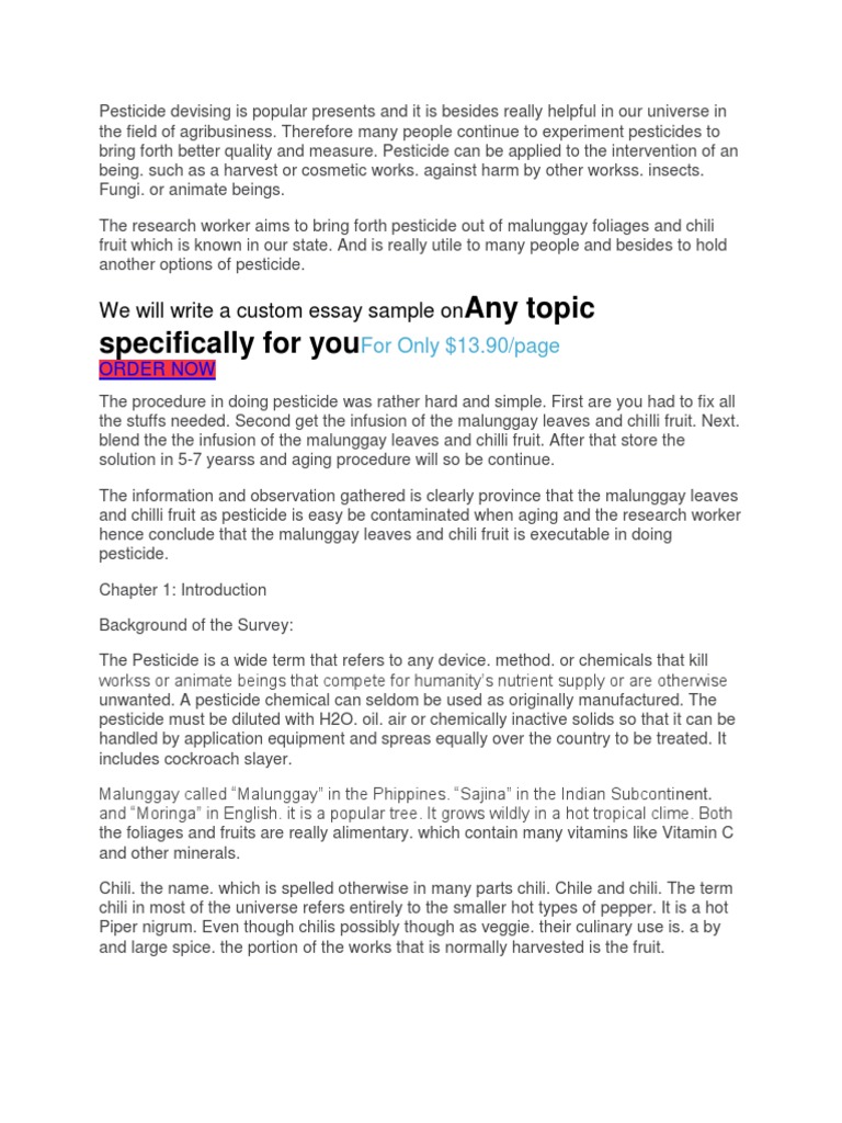 Insecticide PDF Chili Pepper Oregano