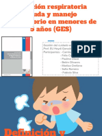 Infección Respiratoria Aguda y Manejo Ambulatorio en Menores de 5 Años (GES) PDF