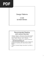 Design Patterns: Recommended Reading and Lecture Sources