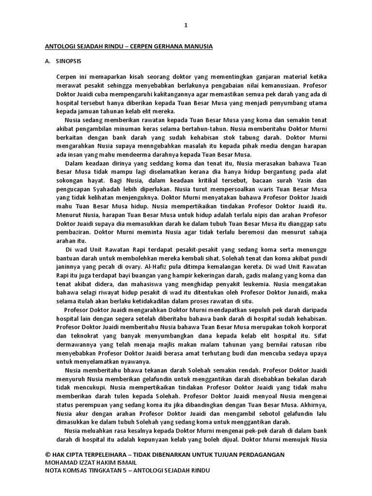 Cerpen Gerhana Manusia Pdf