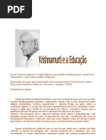 Krishnamurti e a Educação
