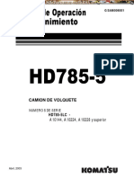 Manual de operación y mantenimiento camión volquete HD785