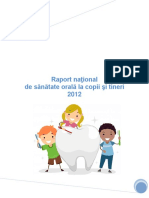 Raport National de Sanatate Orala La Copii Si Tineri 2012 PDF