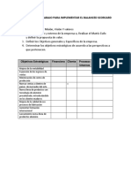 Estructura de Trabajo para Implementar El Balanced Scorcard