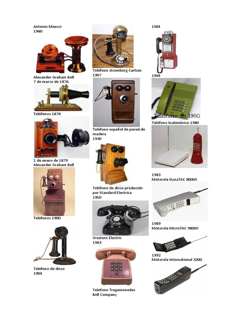 Evolución del Teléfono en Línea del Tiempo | PDF | Nokia | Teléfono