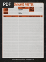 Path To Glory Roster Template | PDF