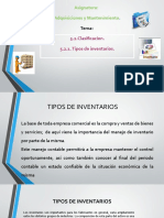 Clasificacion y Tipo de Inventario