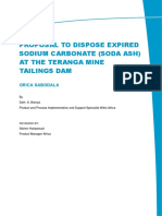 Proposal To Dispose Expired Sodium Carbonate
