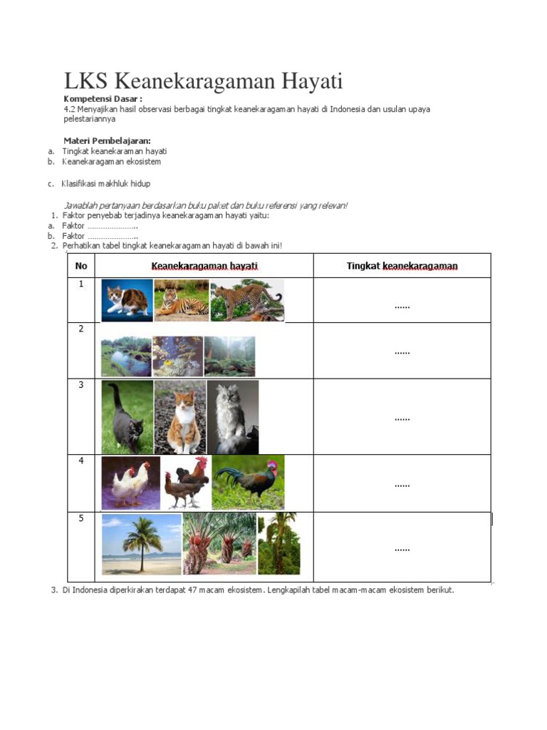 Lks Keanekaragaman Hayati Pdf