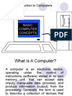 Course: Introduction To Computers: Basic Computer Concepts