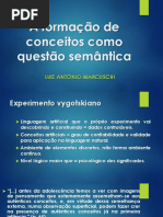 A Formação de Conceitos Como Questão Semântica