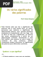 Os Vários Significados Das Palavras