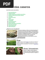 Pesticidas caseros