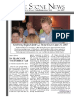 July 2007 Stone Newsletter, Stone Church of Willow Glen