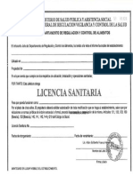 Licencia Sanitaria de Guatemala