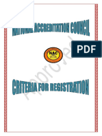 Criteria For Registration