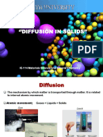'Diffusion in Solids'': IE-114 Materials Science and General Chemistry Lecture-5