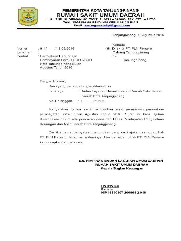 Contoh Surat Perjanjian Pembayaran Oleh Pengilang Kpd Pengeluar Mesin Air
