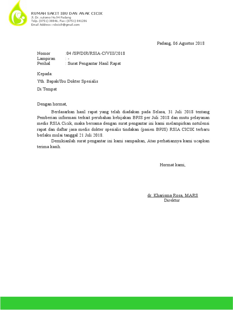 Surat Pengantar Pdf