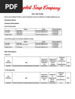 EDI-AS2 Profile Questionnaire