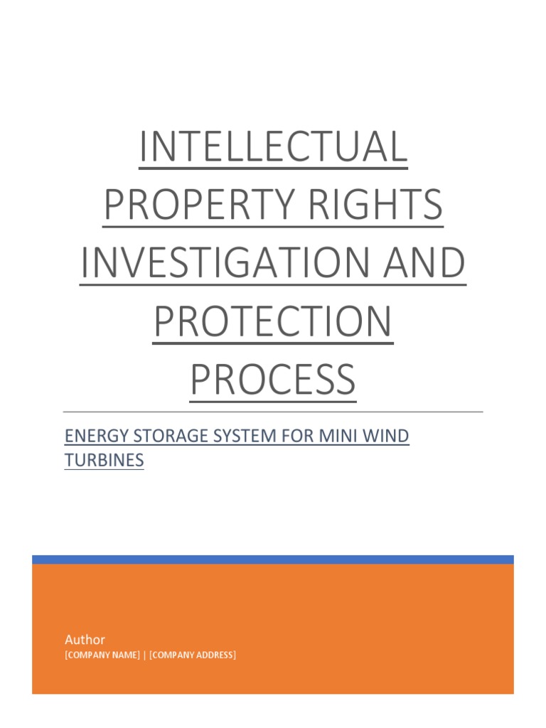 Intellectual Property Rights and Protection Process | PDF | Wind Power ...