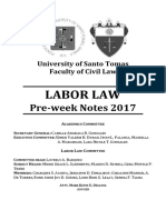 Labor Law 2017 Preweek
