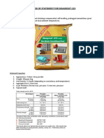 Method of Statement For Sika Grout-215