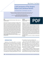 Squamous Cell Carcinoma of The Gingiva: A Case Report and Literature Review