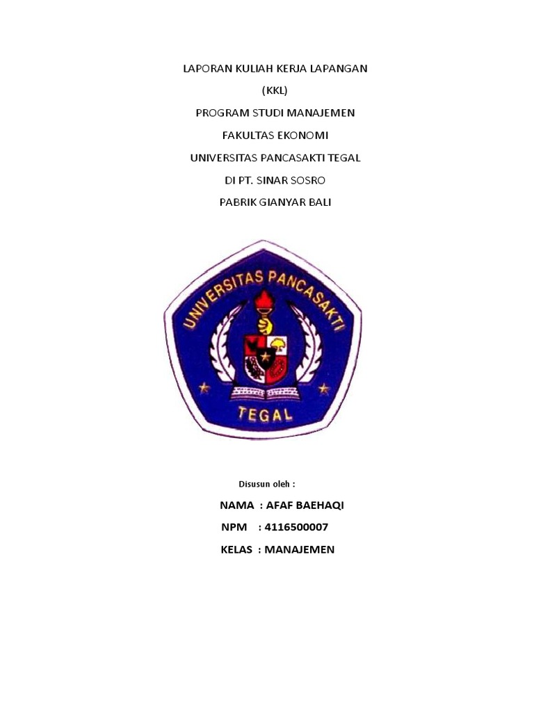 Contoh Laporan Kunjungan Industri Pt Sinar Sosro Seputar