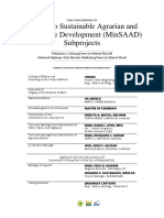 Mindanao Sustainable Agrarian and Agriculture Development (Minsaad) Subprojects