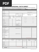 CS Form No. 212 Revised Personal Data Sheet - 2017 | PDF | Passport ...